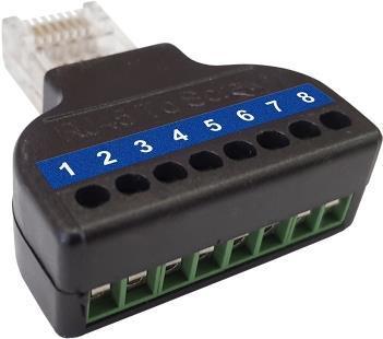 Immagine prodotto Wantec Splitter 2wIP per 4 linee/solo 5627 utilizzabile - Nero