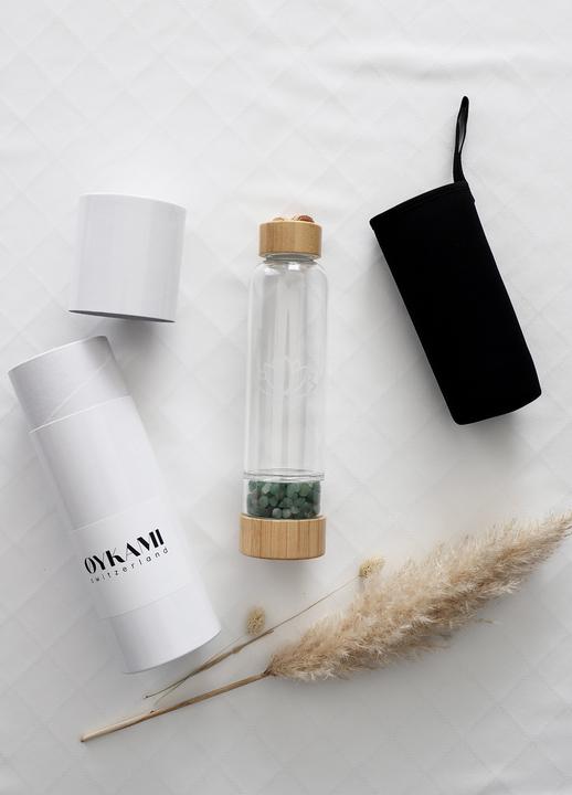 Oykami Geschenkset Wasserflasche - Aventurin