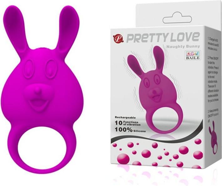 Image du produit Pretty Love Stimulierende Zunge Vibrierender Penisring (4 cm)