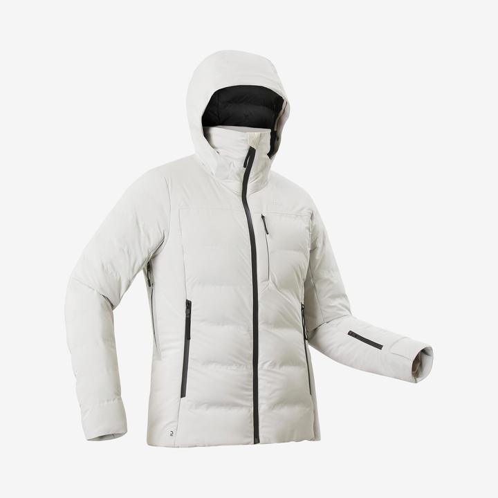 Wedze Skijacke Damen wattiert warm und wasserdicht - Warm 900 beige (L)