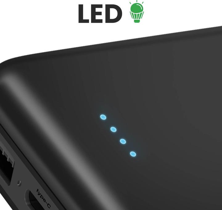 Immagine prodotto Akashi ALTPB10COMPBL 2x porte USB + connettore Micro-USB (10000 mAh)