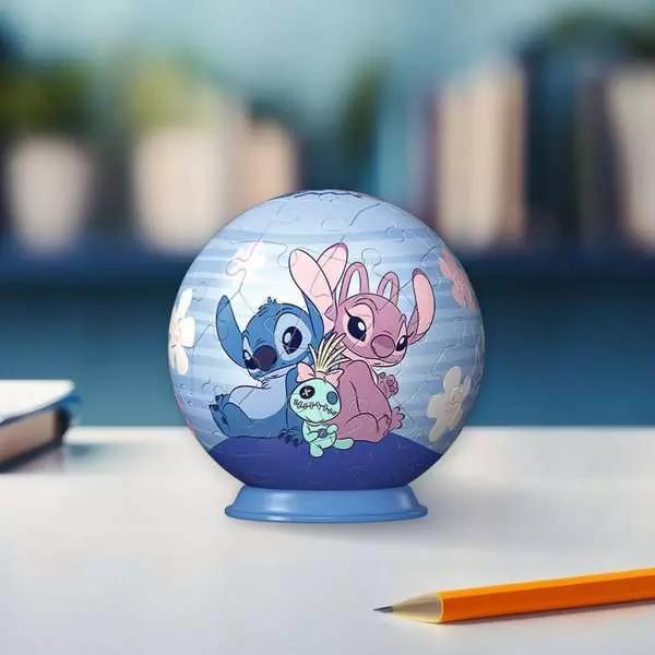 Actual product image Ravensburger 3D Puzzle 11597 - Puzzle ball Disney Angel - for big and small Stitch fans aged 6 and over (54 pieces)