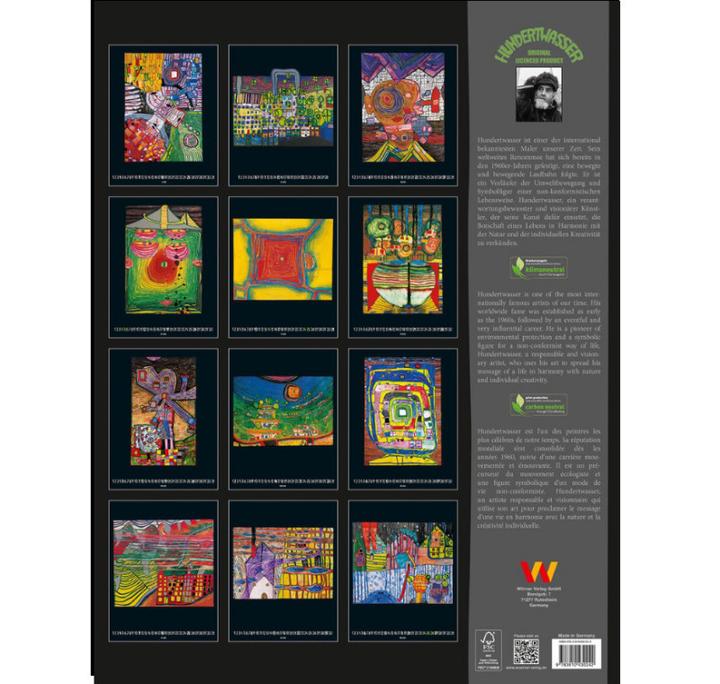 Actual product image Hundertwasser Art Calendar 2026 (44 x 34 cm, Hardcover, German)
