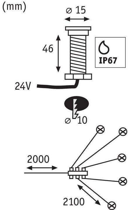 Produktbild Paulmann Outdoor Plug & Shine MicroPen II Ergänzungsset (3 lm, IP65)