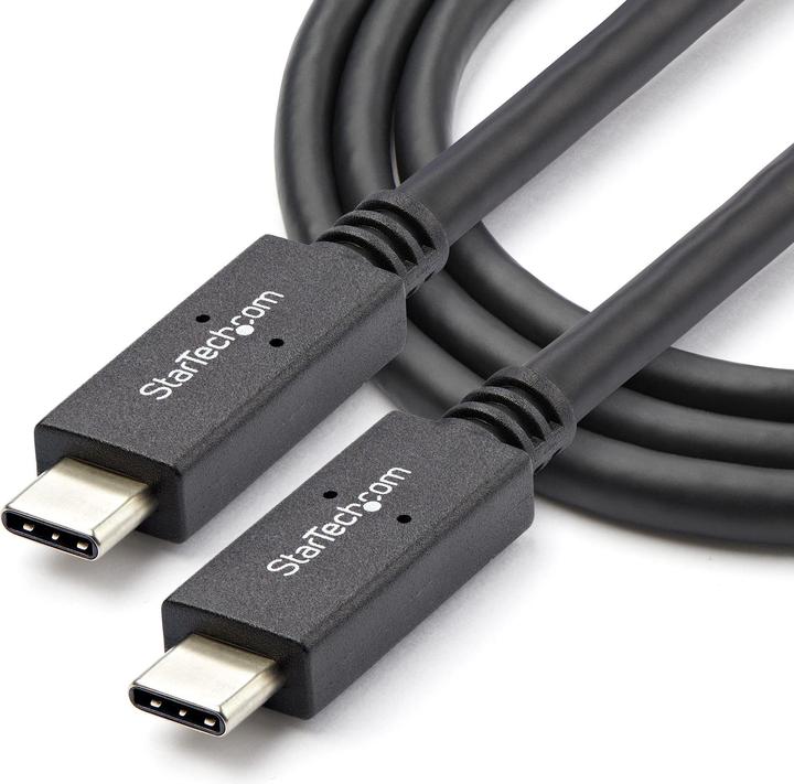 Image du produit StarTech Câble USB-C avec Power Delivery (5A) - St/St - 1m - USB 3.1 (10Gbit/s) - Certifié (1 m, USB 3.2 Gen 2)