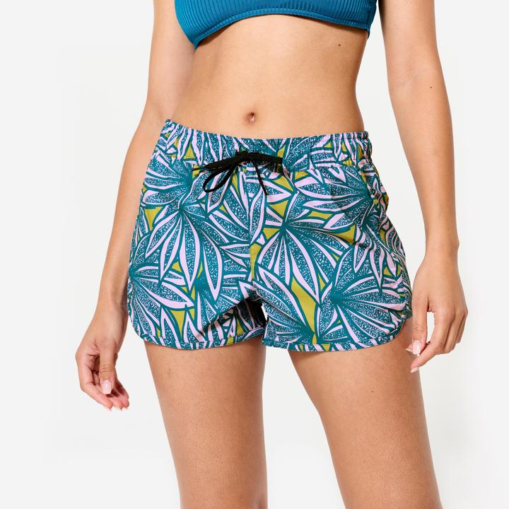 Produktbild Olaian Boardshorts Damen Tini Flow blau/violett (40, 42)