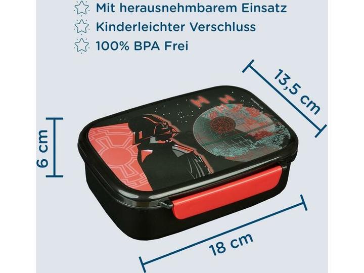 Immagine prodotto Scooli Scatola per il pranzo Star Wars rosso/nero
