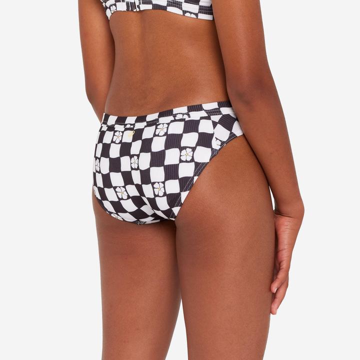 Actual product image Olaian Bikini-Hose Surfen Mädchen Alma Hao schwarz/weiss (14, 15, 16)
