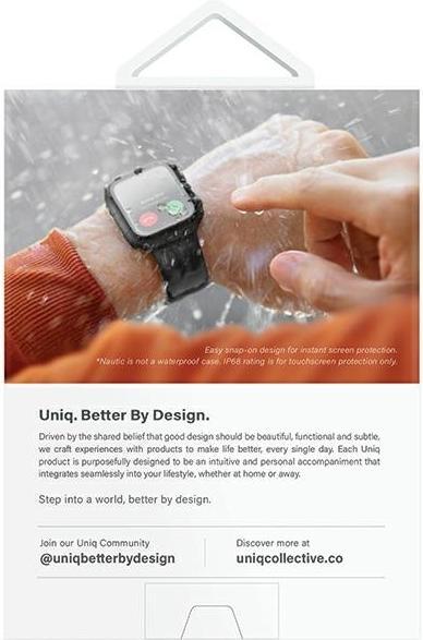 Actual product image Uniq etui Nautic Apple Watch Series 7/8 41mm przezroczysty/dove clear