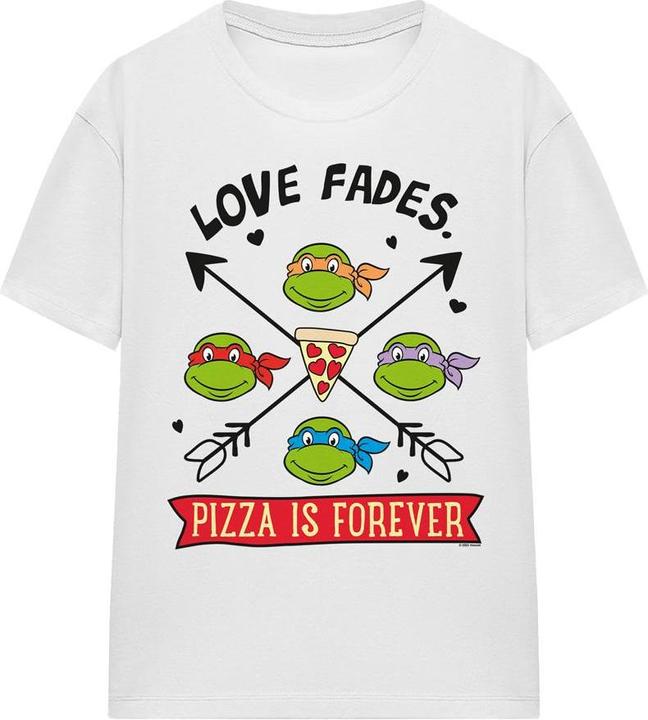 Actual product image Teenage Mutant NT Unisex Adult Pizza Is Forever T-Shirt (M)