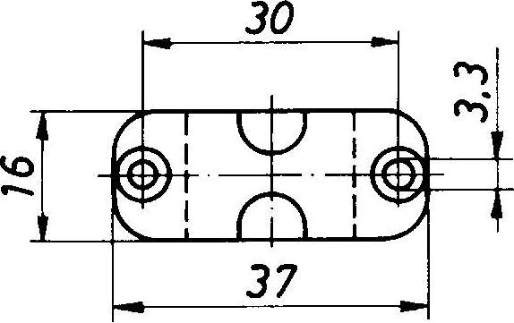 Actual product image Hekna Rod guide for centre lock 13012/119, transparent plastic