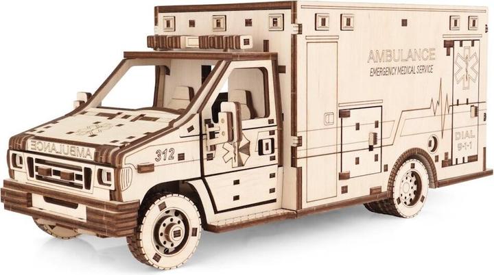 Produktbild Eco Wood Art 3D Holz Modellbausatz - Ambulanz Fahrzeug (386 Teile)