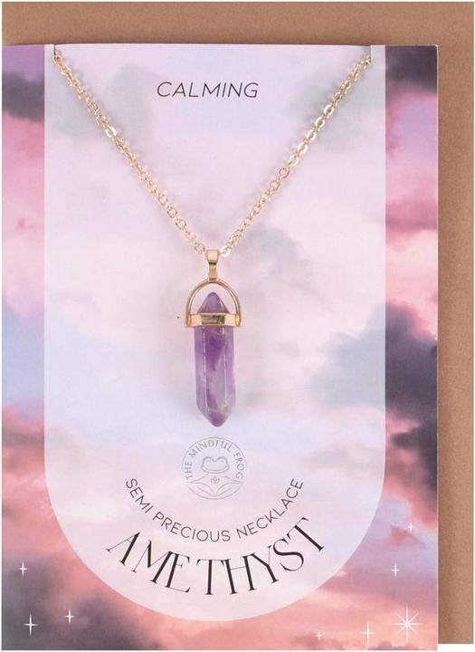 Produktbild Something Different Amethyst Kristall Halskette & Karte (100% synthetisches Material)