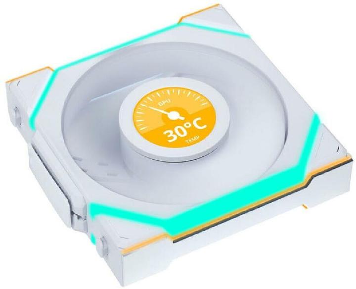 Image du produit Lian-Li UNI FAN SL Ventilateur LCD sans fil, ARGB, PWM - 120 mm, blanc (120 mm, 1 x)