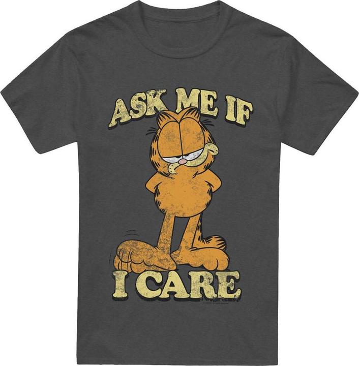 Actual product image Garfield Unisex Adult Ask Me T-Shirt (S)