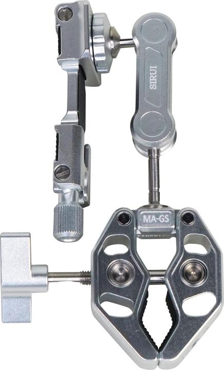 Immagine prodotto Sirui MA-GS Pinza per rifiuti con braccio magico e supporto per smartphone argento (Morsetto per stativo)