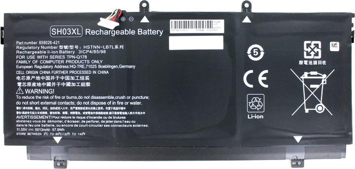 AGI Batteria compatibile con HP HSTNN-LB7L - Batteria - 4.900 mAh (1 Celle, 4900 mAh)