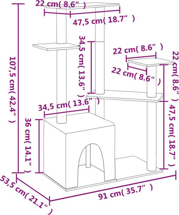 Image du produit VidaXL Jarg (107.50 cm, Crème)
