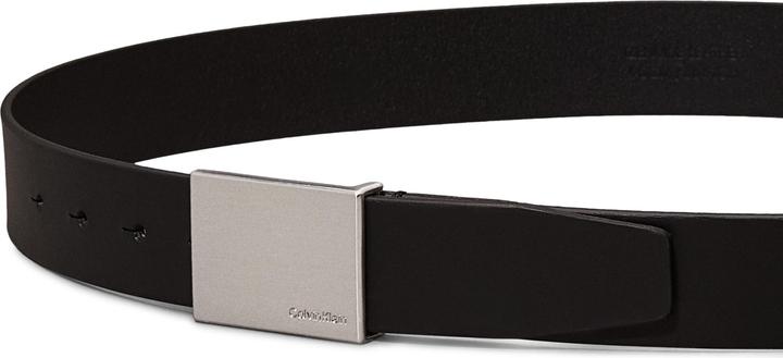 Immagine prodotto Calvin Klein Cintura da uomo con placca formale da 3,5 cm in pelle, nera, 95 cm (95)