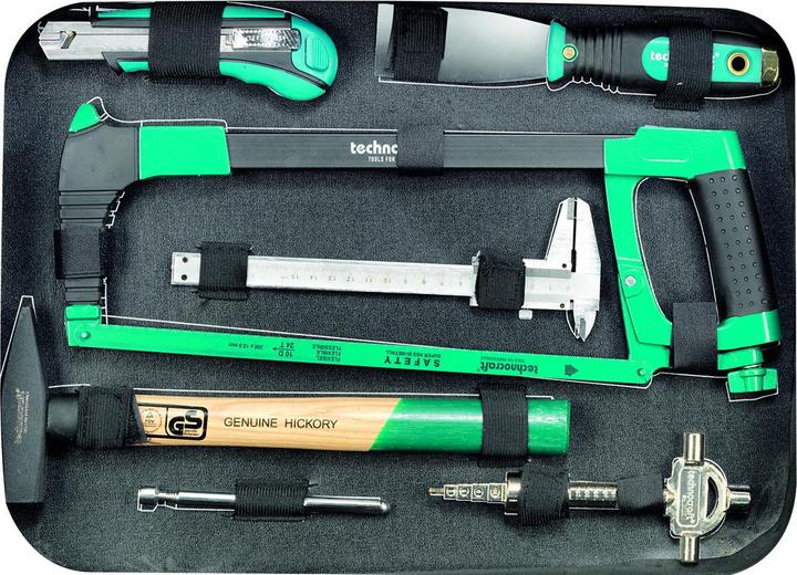 Produktbild technocraft ABS-Werkzeugkoffer PRO CHROME 152-tlg (152 Teile)