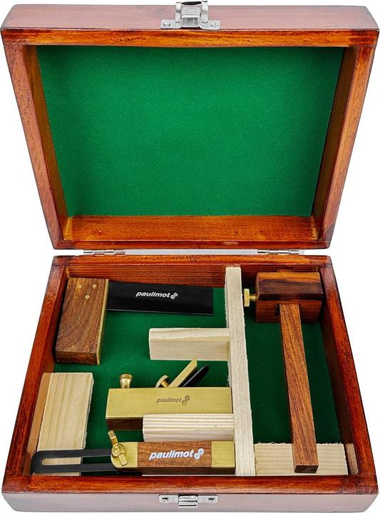 Produktbild Paulimot Mini-Holzbearbeitungs-Set, 4-teilig, Rosenholz (13 mm)