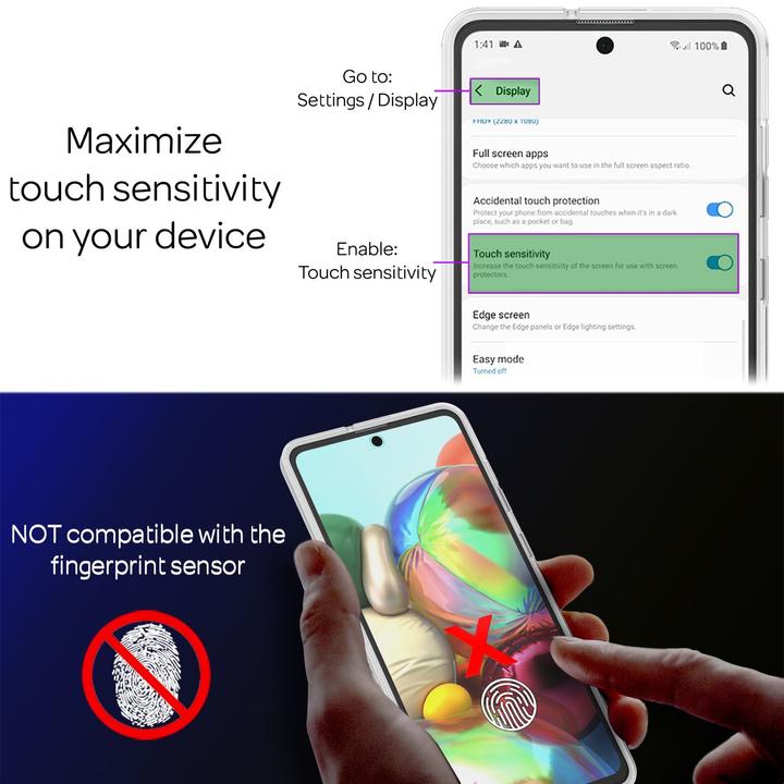 Immagine prodotto Nalia Custodia per cellulare a 360 gradi (Samsung Galaxy A71)