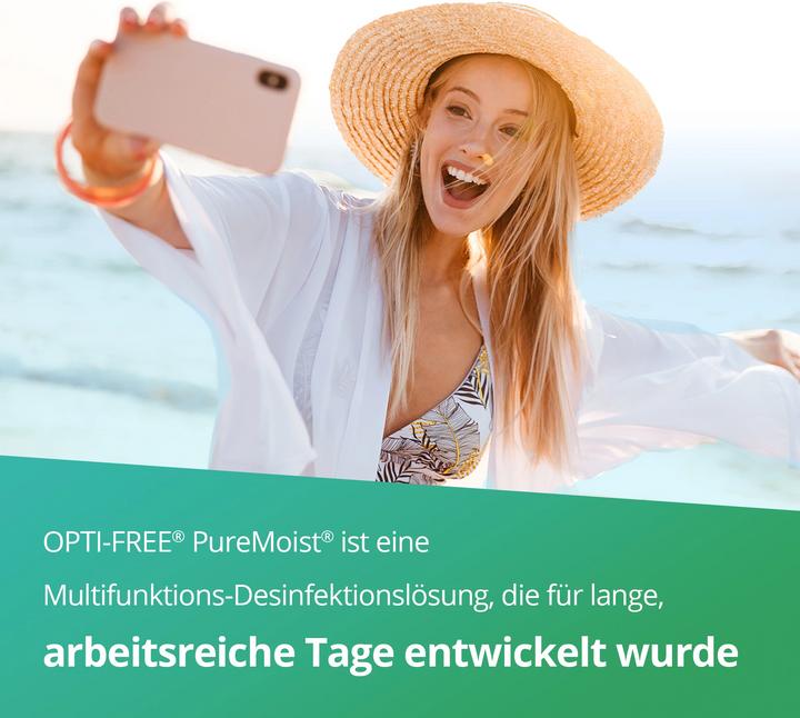 Image du produit Opti Free PureMoist, solution d'entretien pour lentilles de contact, 300 ml (Tout en un solution, 300 ml)