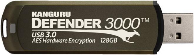 Image du produit Kanguru Defender 3000 - 128 Go - USB de type A - 3.2 Gen 1 (3.1 Gen 1) - capuchon - 38 (128 Go, USB-A)