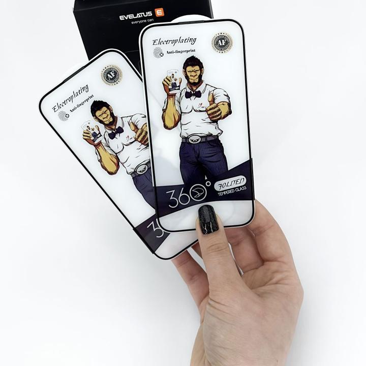 Produktbild Evelatus iPhone 15 Pro Max 2.5D Full Cover Glass Anti-Static Light (1 Stück, Apple iPhone 15 Pro Max)