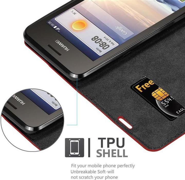Actual product image Cadorabo Book Invisible Magnet Cover (Huawei Ascend Y330, Huawei Ascend Y360)