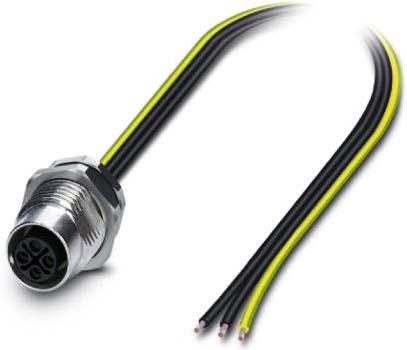 Produktbild Phoenix Contact 1411652 Sensor-/Aktor-Einbausteckverbinder M12 Buchse, Einbau 0.50 m Polzahl: 3 1 St.