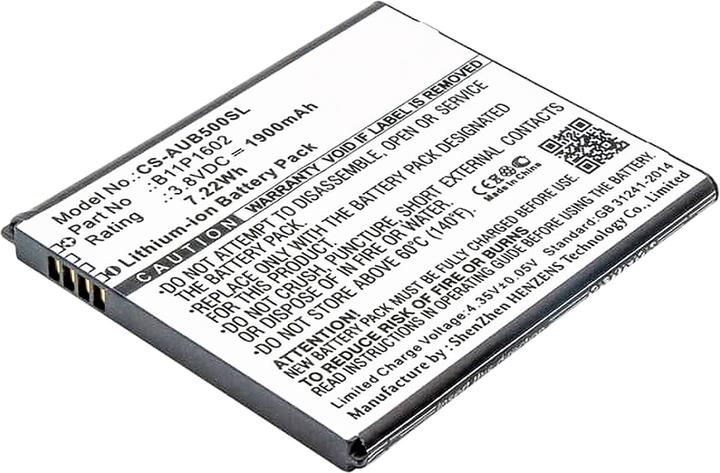 Image du produit AGI 117423 - Batterie - Asus - B11P1602 - noir - Lithium-ion (Li-Ion) - 1900 mAh
