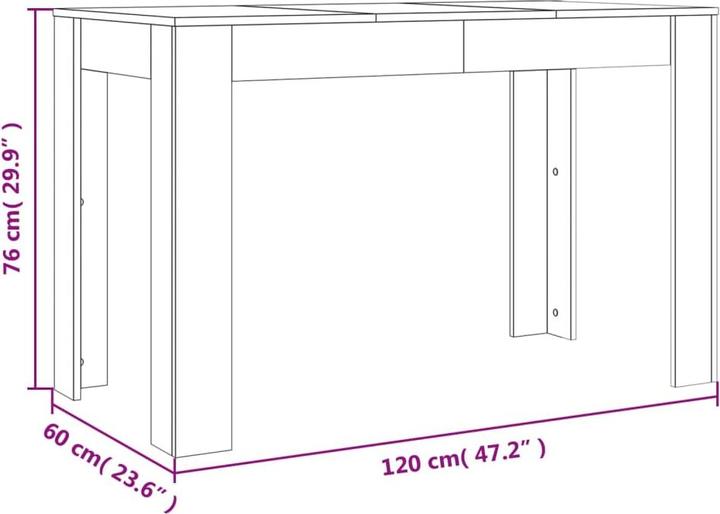 Image du produit VidaXL Alik (120 x 60 x 76 cm)