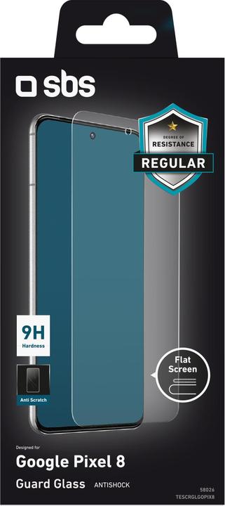 Produktbild SBS Glas Displayschutz Full Cover für Google Pixel 8 Pro (1 Stück, Google Pixel 8 Pro)