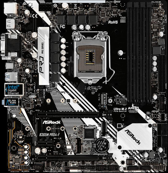 Produktbild AsRock B365M Pro4-F (LGA 1151, Intel B365, mATX)