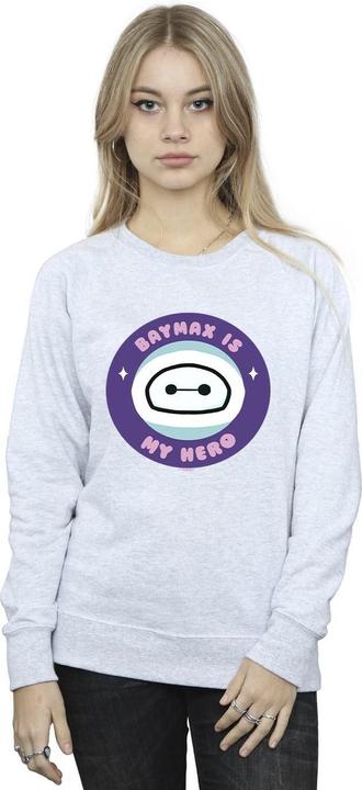Actual product image Disney Womens/Ladies Big Hero 6 Baymax My Hero Pocket Sweatshirt (M)
