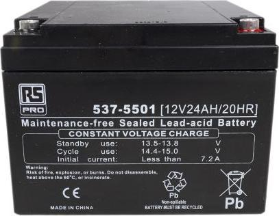 Image du produit Rs Pro RS Batterie plomb-acide scellée, 12V 24Ah (12 V, 24000 mAh)