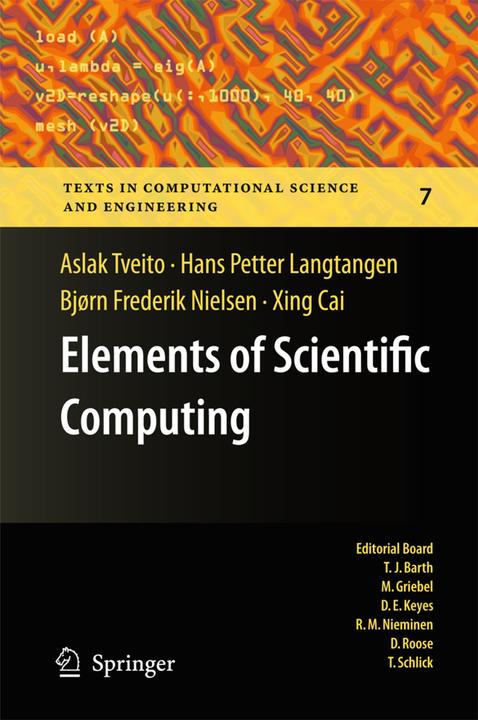 Energie-Label Elements of Scientific Computing (Hans Petter Langtangen, Xing Cai, Aslak Tveito, Bjørn Frederik Nielsen, 2012)
