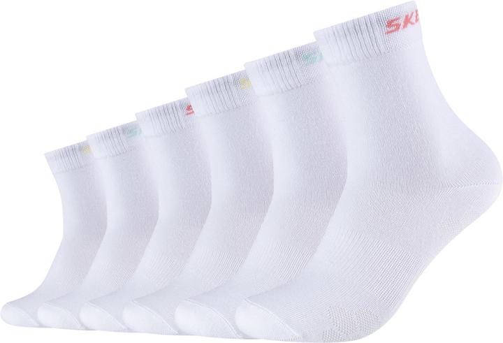 Skechers Filles Mesh Ventilation Chaussettes 6p (paquet de 6, 27, 30)