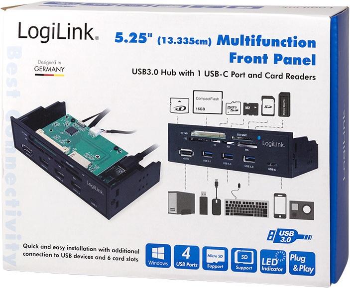 Actual product image LogiLink Multifunktions-Panel (SATA)