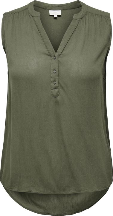 Actual product image Only Regular fit V-neck curve tank top Top (54)