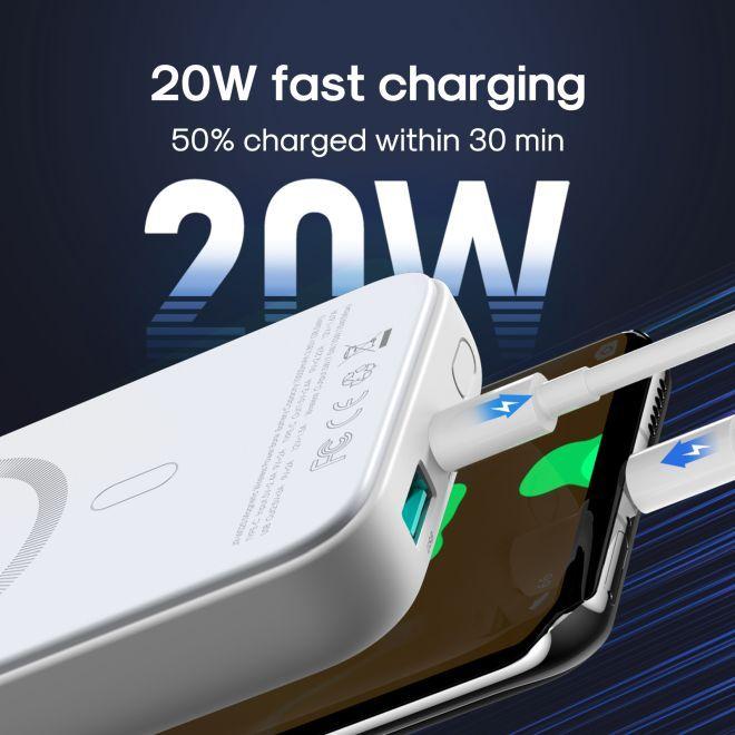 Actual product image Joyroom Mini Magnetic Wireless Powerbank (20W) (10000 mAh, 20 W, 15 Wh)