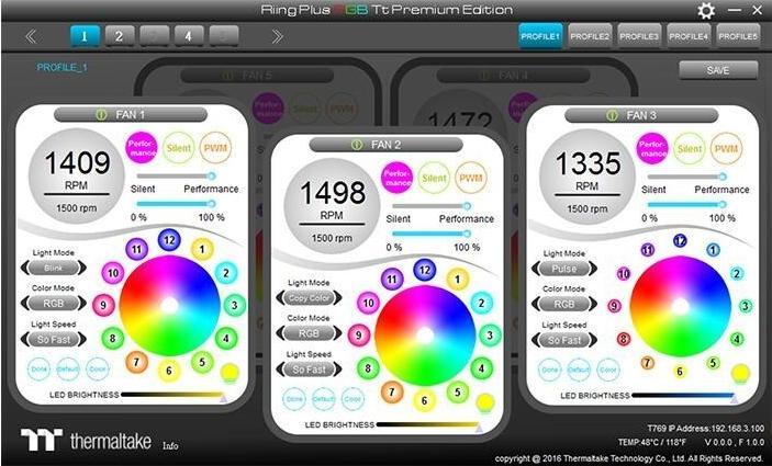 Produktbild Thermaltake Riing Plus 12 RGB TT Premium Edition (120 mm, 5 x)