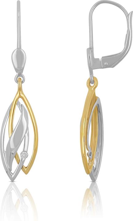 Produktbild Muau Ohrhänger (750, Weissgold, 18K Gelbgold)