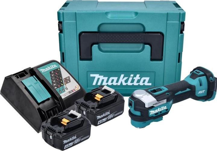 Produktbild Makita DTM 52 RMJ Akku Multifunktionswerkzeug 18 V Starlock Max Brushless + 2x Akku 4,0 Ah + Ladeger