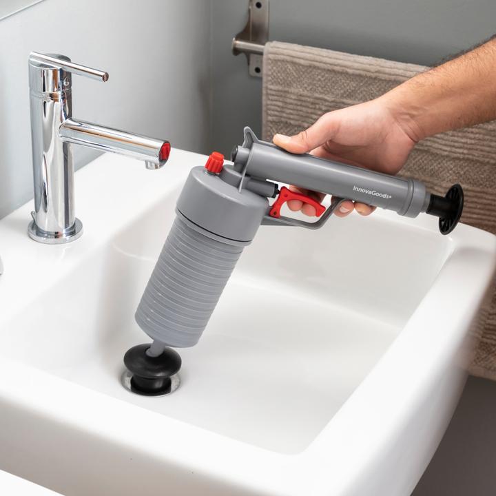 Immagine prodotto InnovaGoods Pistola ad aria compressa universale per la pulizia degli scarichi, con adattatori KlinGun