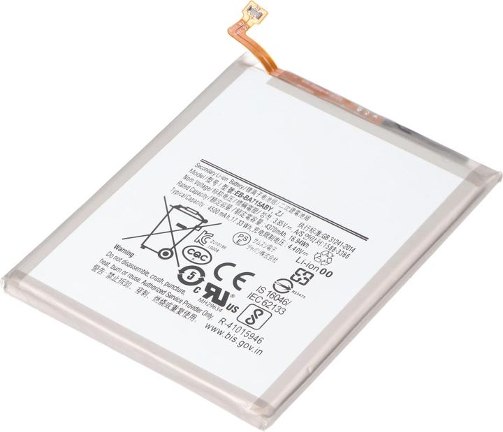Produktbild AccuCell Akku passend für Samsung Galaxy A71, Li-Polymer, 3,85V, 4370mAh, 16,8Wh (Akku)