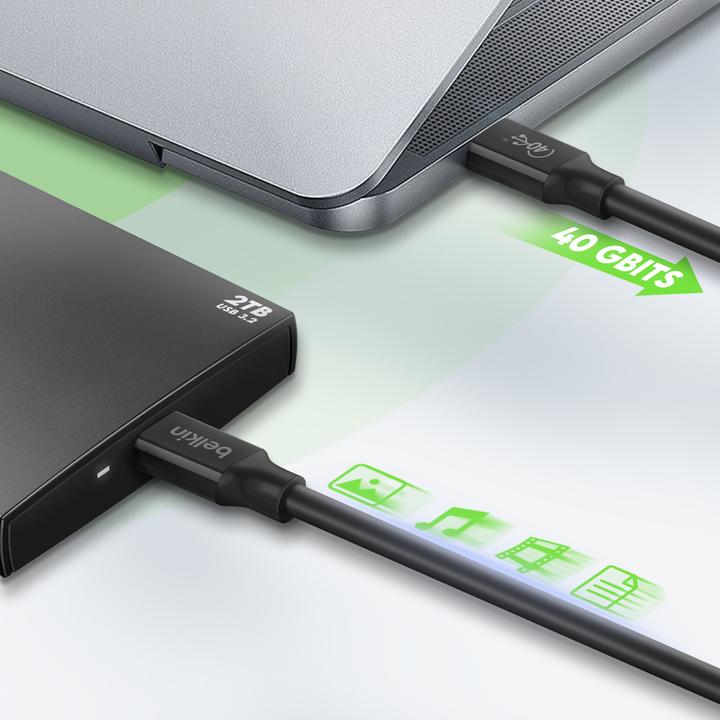Image du produit Belkin USB C — USB C (0.80 m, USB 4.0)