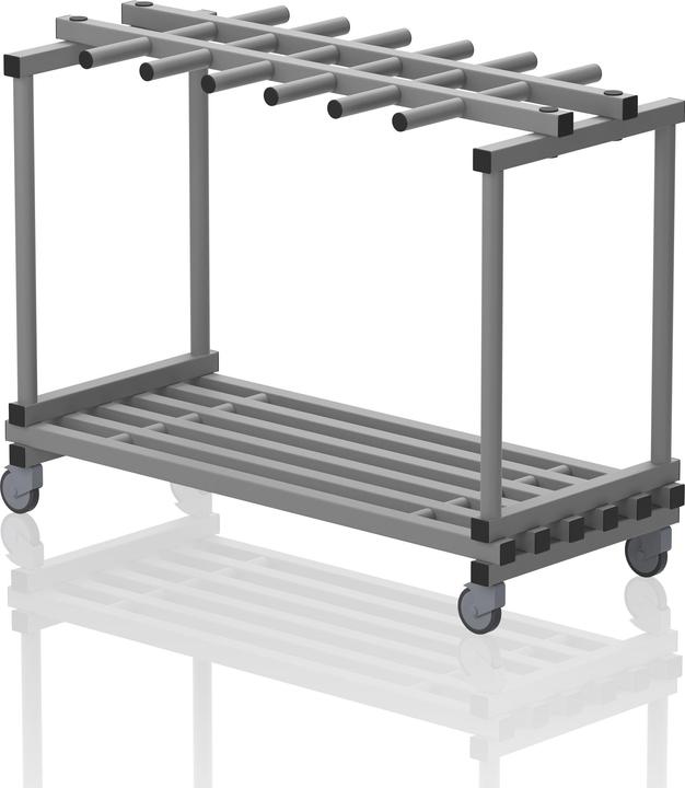 Sport-Thieme Regalwagen aus Kunststoff Kombi flach