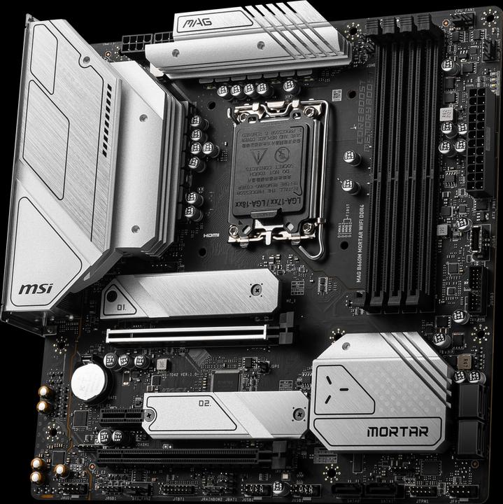 Image du produit MSI MAG B660M MORTAR WIFI DDR4 (LGA 1700, Intel B660, mATX)